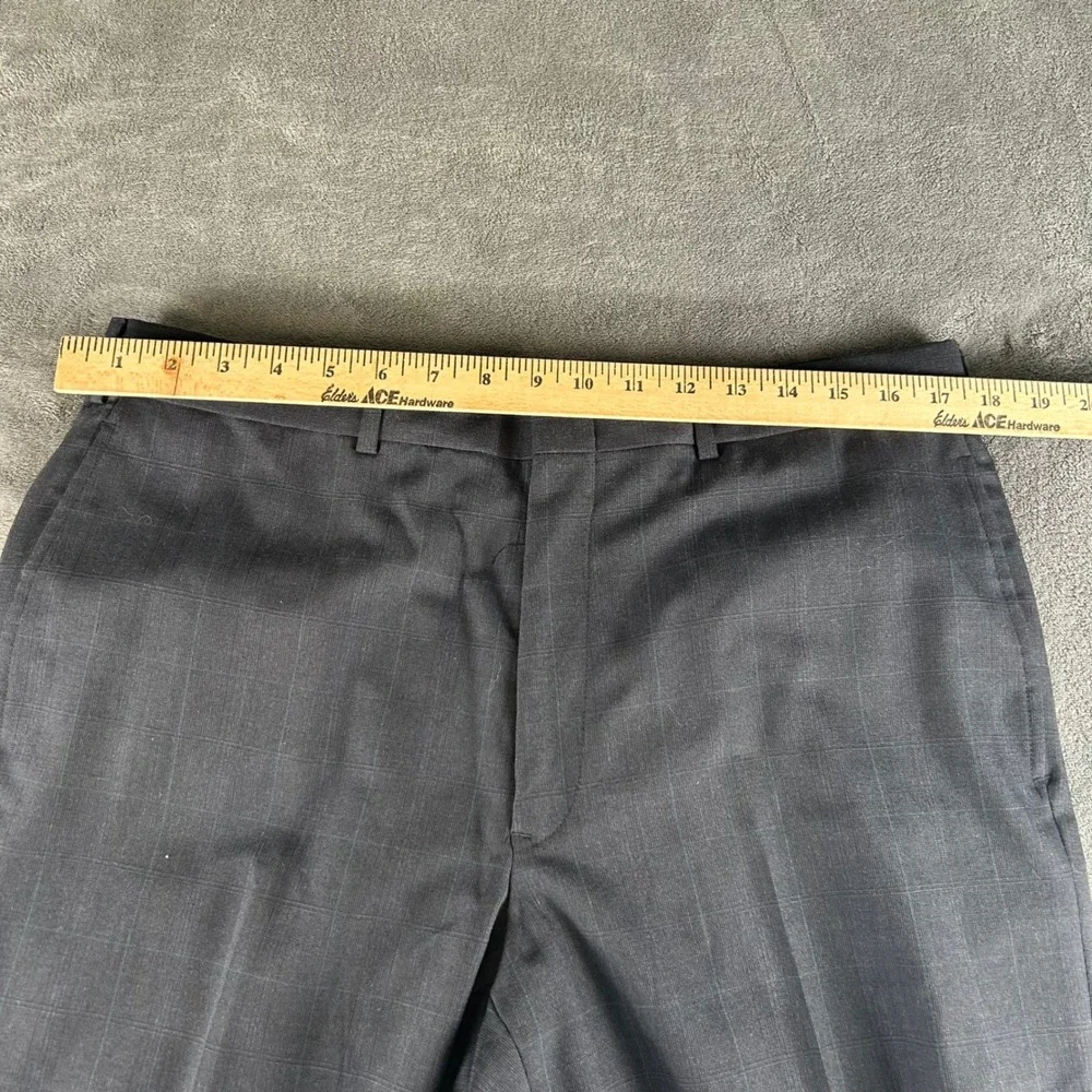 Vintage Palm Beach Union‎ Made in USA Gray Windowpane Two Piece Suit Mens